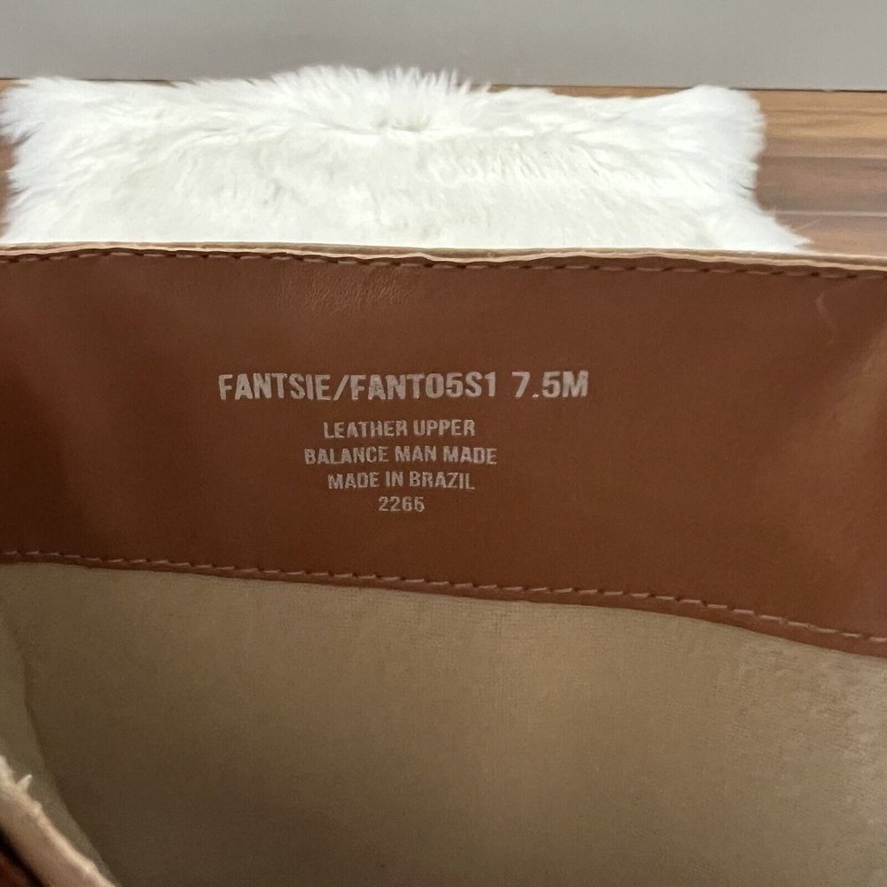 Steve Madden Tan Leather Platform Heeled Boots 7.5 - Picture 13 of 15